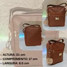 Bolsa Feminina  Bordado Cuadrado Acabamento en Couro Sintetico, Casual Alça Transversal,Lançament Top ,Pronta Entrega
