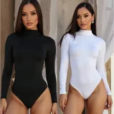 Body Cacharrel Feminino Gola Alta Segunda Pele Zero Transparênçia !