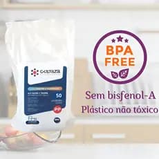 Kit 100 Marmitas 500ml Descartáveis Freezer Microondas Pote Delivery Alimento Resistente