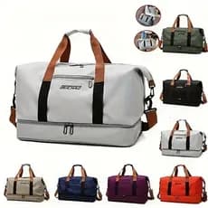 Bolsa De Viagem Impermeável De Grande Capacidade De Camada Leve E Com Zíper De Duffel De Ioga Ao Ar Livre