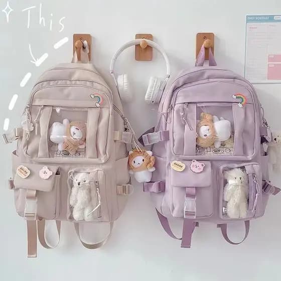 Mochila para meninas japonesas e coreanas mochila de estudante de ensino médio de grande capacidade japo