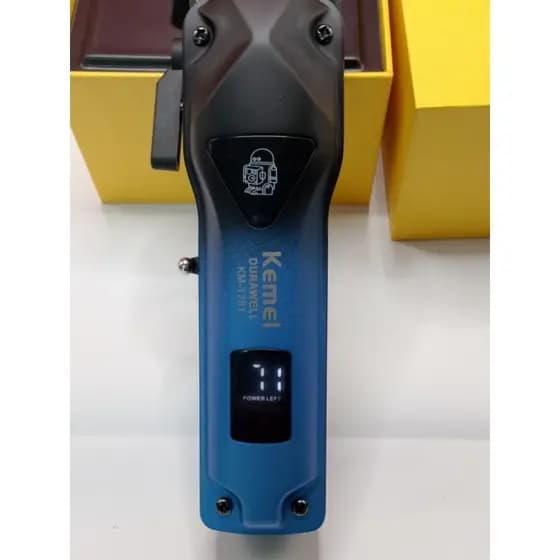 Máquina de cortar cabelo e barba sem fio visor de LED profissional
