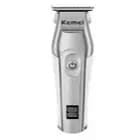 Máquina De Barbear Kemei Modelo Km-5207 Recarregável Usb Prateado 127/220v