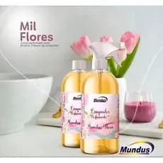Limpador Concentrado Mundus Flores 1L Antigo Mil Flores Spray Essencia De Elite Para Ambientes E Lavanderias
