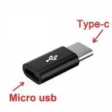 ADAPTADOR CONVERSOR ENTRA MICRO USB V8 SAI USB TIPO C CONECTOR TYPE C