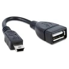 ADAPTADOR CABO OTG USB FEMEA X MINI USB V3 COMPATÍVEL TABLET GPS PENDRIVE