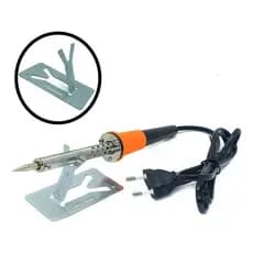 Ferro De Solda Profissional 127V 60W Aquecimento Rápido Eletrônica Soldar Plástico Artesanato Com Suporte Soldador Fina