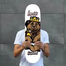 🛹 Shape Impacto Skateboard Marfim Fiber Glass – Resistência e Estilo nas Ruas e Pistas!