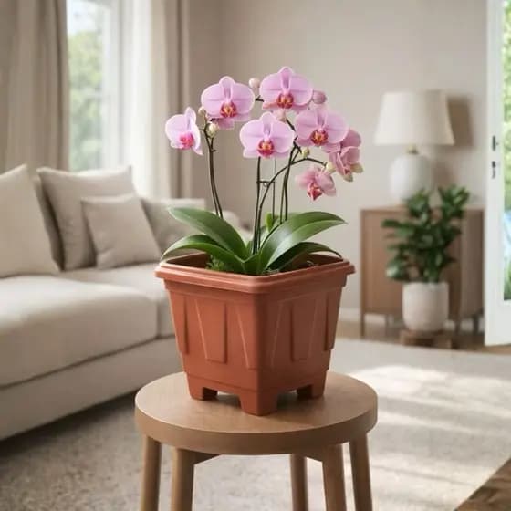 Vaso Plástico Resistente para Jardim 4,5 L Ideal para Cultivo de Flores