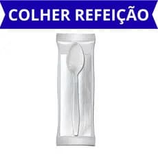 Colher para Refeição com Guardanapo Descartável Delivery Restaurantes