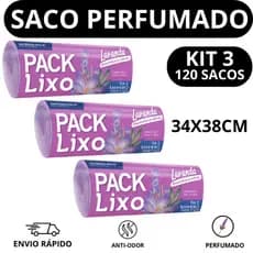 Saco Pia e Banheiro Lavanda Extrusa Pack com 120 Unidades
