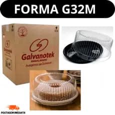 Embalagem para Bolo Torta G32m 750g Galvanotek