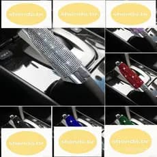 UQ Capa Do Freio De Mão Carro Bling De Estilo Incrustado Com Diamante Acessórios De Modificação Interior Da Engrenagem