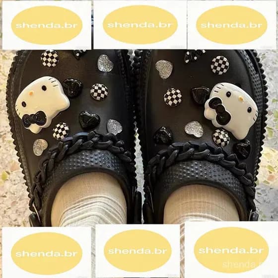 [Dhiint] 18 Peças Em Um Conjunto De Fivela De Sapato Removível De Desenho Animado Fofo Faça Você Mesmo Acessórios De Cha