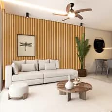 Papel De Parede Ripado Freijo Imbuia Preto Placas Ripadas Decoração Quarto Sala - 6 Metros