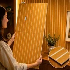 Kit 10 Até 250  Placas Ripados Revestimentos Painel Decorativo MDF PREMIUM ALTA QUALIDADE 45cmx10cm