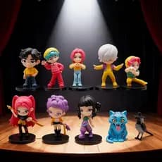 10 peças K-POP Demon Hunter personagem brinquedo PVC modelo dos desenhos animados jogo mercadoria coleção boneca adequad