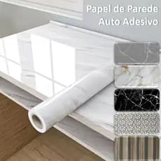 Papel De Parede 3D Auto Adesivo Lavável Marmorizado 5 Metros Autocolante Adesivo Madeira