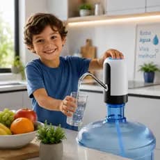 Bomba Elétrica Para Galão De Água Automática Recarregável USB