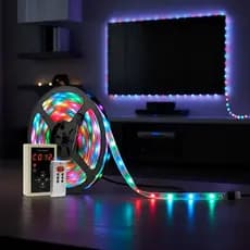 Fita Led Digital Rgb 6803 5m Magic Color Prova D'água Ip67 + Controle Colorida Quarto Gamer