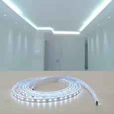 Fita Led 5050 Branco Frio 5m Prova D'agua 300led Sem Fonte