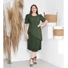 Vestido Feminino Saia Plissada Duna