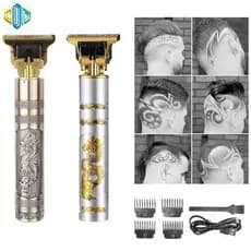 Máquina de Cortar Cabelo Elétrica Recarregável Sem Fio USB Bivolt COD