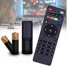Controle Remoto Universal TV Smart LED 4K Botões Inteligentes Box Completo Pilhas.