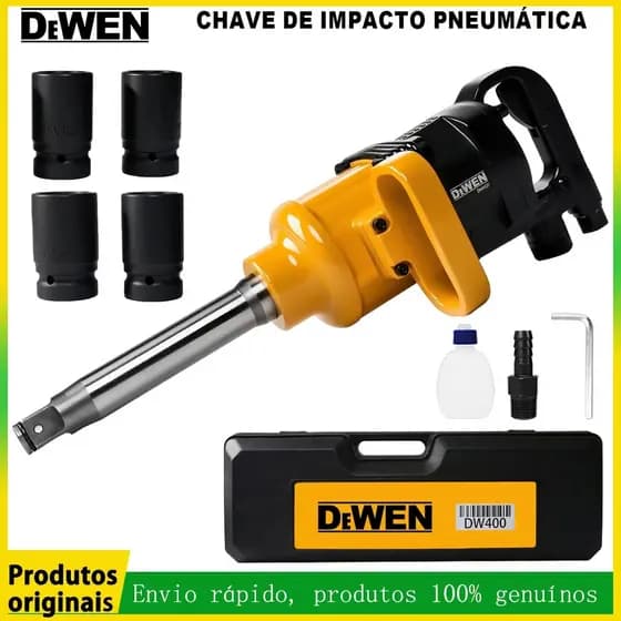 Chave de Impacto Pneumática 1 Polegada Caminhões e Equipamentos Pesados Alta Torque e Durabilidade Interru