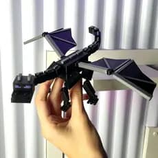 Ender Dragon Brinquedo Articulado e Decoração para crianças