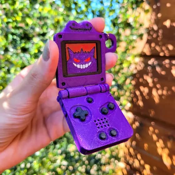 Chaveiro Gengar Gameboy Articulado Presente Geek Pokemon