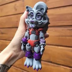 Roxanne Wolf Roxy Five Nights at Freddy's Boneco Articulado Presente Divertido FNAF