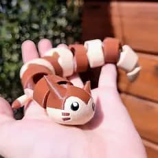 Furret Brinquedo Decorativo Articulado Pokemon Crianças