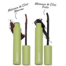 Kit Máscara de Cílios Marrom e Preto Curvada Alonga e Cuida - Guava