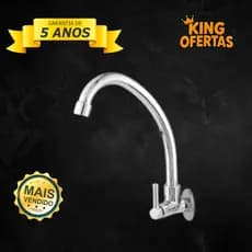 Torneira Pia de Cozinha parede 1/4 de volta C-72 Cromada ABS