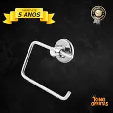 Papeleira sem tampa porta papel higiênico de aluminio metal