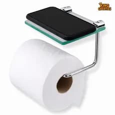 Papeleira Porta Papel Higiênico Suporte Com Prateleira Suporte Celular