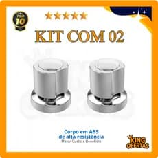 Kit Acabamento em ABS para Registro Pressão/Gaveta C-40 compatível Deca