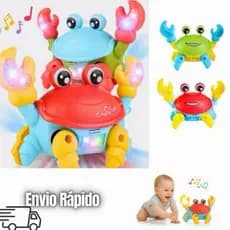 Caranguejo Fujão Brinquedo Musical Movimento Som Luz Carangueijo Fujão