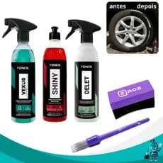 KIT LIMPEZA DE RODAS E PNEUS DELET VEXUS SHINY VONIXX