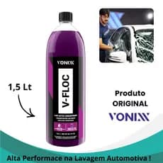 V-Floc Vonixx 1,5L Shampoo Automotivo pH Neutro Lava Autos Super Concentrado