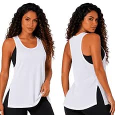 Blusa Regata Academia Feminina Dry Fit Respirável Treino P M G GG Regata Feminina Fitness Esportiva Academia Corrida