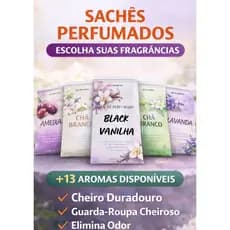 Sachê Perfumado Kit 5 a 30 Un, Aromatizador Gaveta, Armário Closet Roupa Ambiente Cheiro Duradouro Anti Mofo Casa, Carro
