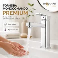 Torneira Baixa De Mesa Bancada Pia Torneira Lavabo Misturador Monocomando Água Quente E Fria Luxo