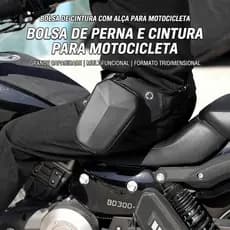 Bolsa Impermeável Para Coxa De Motocicleta-Design 3 Em 1 : De Cintura , Crossbody E Peito Pilotos , Armazenamento Antico
