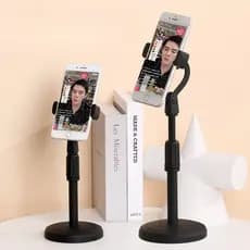 Suporte Para Celular Com Tripé De Mesa Ideal Gravação De Vídeo 360 ° Mini Pedestal Ajustável