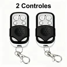 Controle Remoto Universal Para Portão De Garagem Eletrônico Elétrico Com Chaveiro 433mhz 4 Botões