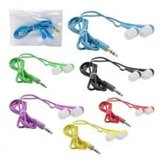 Conjunto de fones de ouvido estéreo com fio colorido de 1/10 unidades adequado para uso diário e presentes