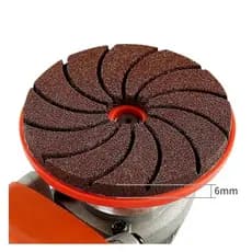 Almofada Abrasiva Diamantada 80mm Rosca M10 Furo 10mm - Seco/Úmido p/ Esmerilhadeira 100, Azulejo e Mármore