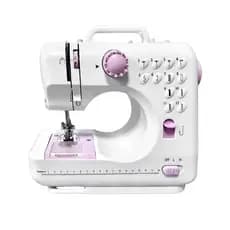 Máquina de Costura Doméstica Mini Multifuncional com 12 Funções